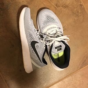 Gray Nike shoes